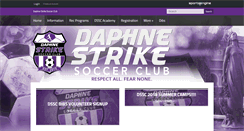Desktop Screenshot of daphnestrikesoccer.com
